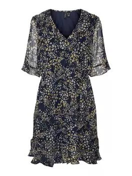 Платье VERO MODA DORA KAYA, темно-синий