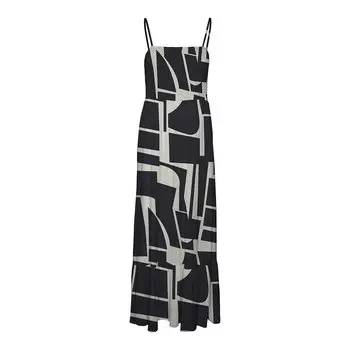 Платье Vero Moda Easy Joy Smock Sleveless Long, черный