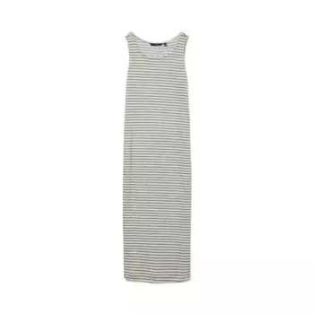 Платье Vero Moda Gina 7/8 sleeveless midi, бежевый