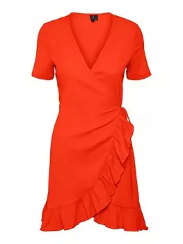 Платье VERO MODA Haya, темно-оранжевый