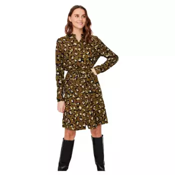 Платье Vero Moda Isa long sleeve, зеленый