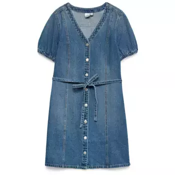 Платье Vero Moda Janet short sleeve short, синий