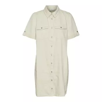 Платье Vero Moda Jennie Short Sleeve Short, бежевый