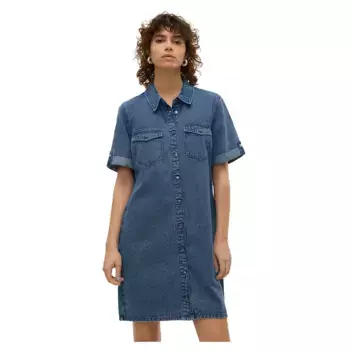 Платье Vero Moda Jennie short sleeve short, синий