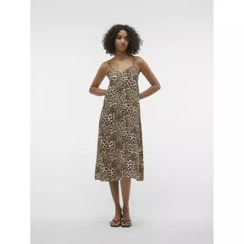 Платье Vero Moda Josie Calf, коричневый