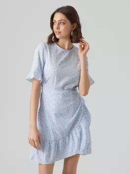 Платье Vero Moda Kurzes Mini Wickel VMHENNA, синий