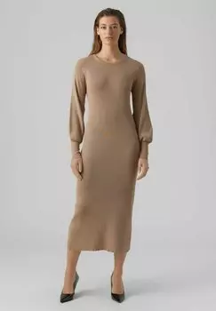Платье Vero Moda LANGRMELIGES, цвет silver mink