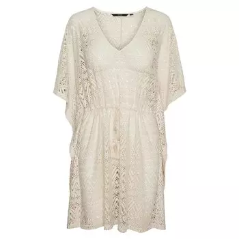 Платье Vero Moda Maya Calf Short Sleeve Short, бежевый