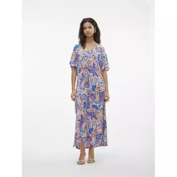 Платье Vero Moda Menny Short Sleeve Long, Разноцветный