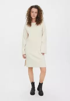 Платье Vero Moda NEEDLE WIDE LS O NECK, цвет birch