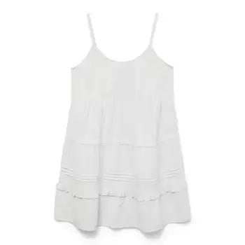 Платье Vero Moda Pretty sleeveless short, белый