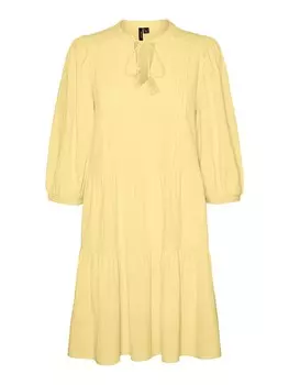 Платье VERO MODA PRETTY, светло-желтого