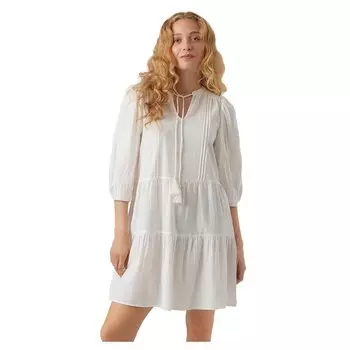 Платье Vero Moda Pretty Tunic 3/4 Sleeve, бежевый
