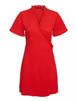Платье Vero Moda, ярко-красный