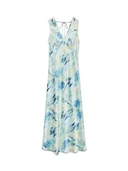 Платье VERO MODA SELINE, бирюзовый