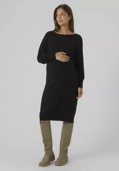 Платье Vero Moda SIMONE LS BOATNECK, черный