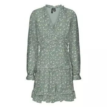 Платье Vero Moda Smilla Midi, зеленый