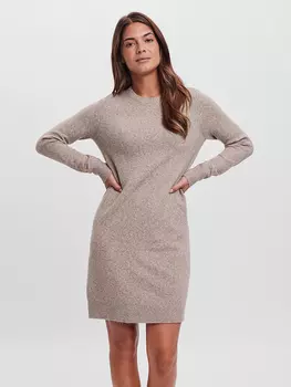 Платье Vero Moda Strick Vmdoffy, бежевый