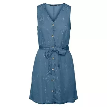 Платье Vero Moda Viviana Sl Sleeveless Short, синий
