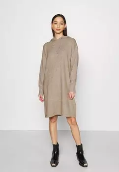 Платье Vero Moda VMDOFFY HOOD DRESS, цвет sepia tint melange