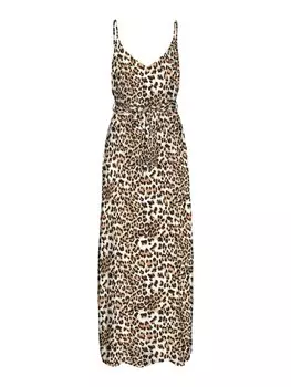 Платье VERO MODA VMEASY, цвет Light brown/Black