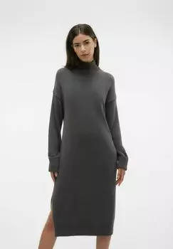 Платье Vero Moda VMHALDIS LS HIGH NECK KNEE, цвет dark grey melange