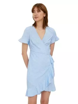 Платье Vero Moda VMHENNA WRAP, синий