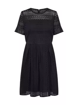 Платье VERO MODA VMHONEY LACE PLEATED S/S DRESS EXP, черный