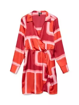 Платье VERO MODA VMREBA SILBA, цвет Bordeaux/Fire red