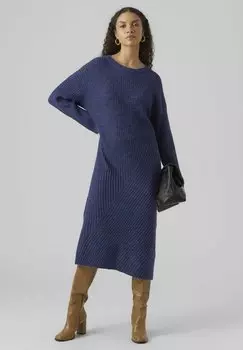 Платье Vero Moda VMTINDRA LS O-NECK CALF, цвет astral aura