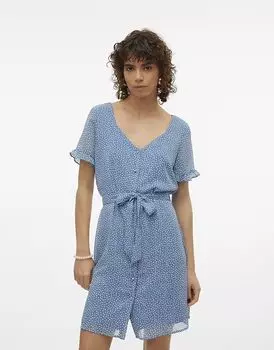 Платье Vero Moda в цвете корона-синее