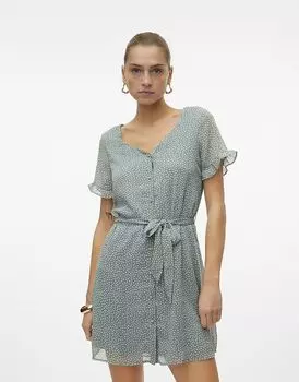 Платье Vero Moda в китайском зеленом цвете