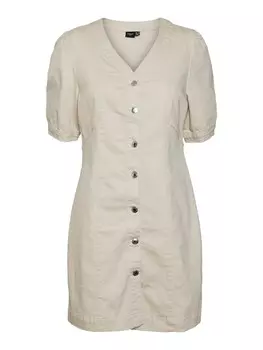 Платье Vero Moda WILD GENA, бежевый