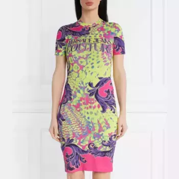 Платье Versace, мультиколор