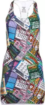 Платье Vetements Lottery Open Back Mini Dress 'Lottery', разноцветный
