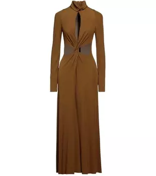 Платье Victoria Beckham Long, темно-зеленый