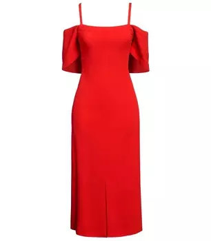 Платье Victoria Beckham Midi, красный