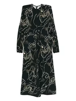 Платье Victoria Beckham с длинными рукавами, черный