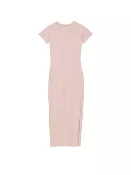 Платье Victoria's Secret Pink Contour Ribbed Midi, светло-розовый