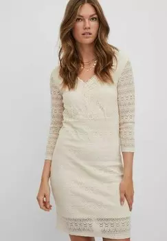 Платье VILA, бежевый