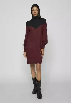 Платье VILA, цвет winetasting