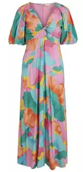 Платье VILA Dress Besta, цвет Orange/Pink