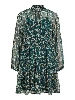 Платье Vila FALIA, темно-зеленый