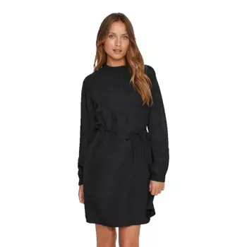 Платье Vila Graffy long sleeve, черный