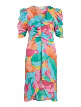 Платье Vila Johanna, фуксия