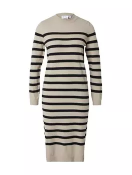 Платье VILA Knitted dress VISAHRA, бежевый