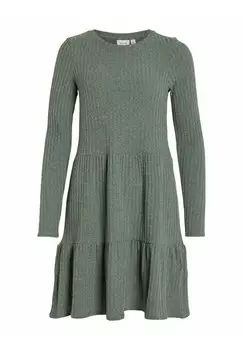 Платье VILA LANGRMELIGES, цвет laurel wreath