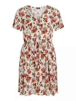 Платье VILA Lise, бежевый