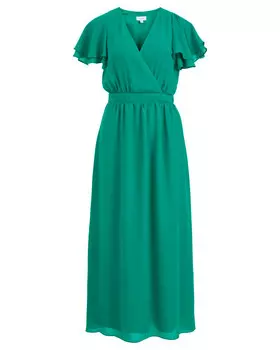 Платье VILA макси, зеленый