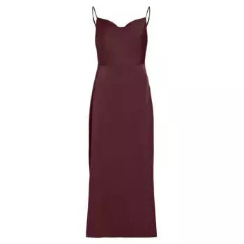 Платье Vila Ravenna long, красный